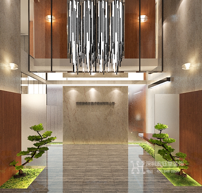 鄭州賽福爾醫(yī)療器械集團獨棟辦公樓接待廳裝修設(shè)計方案 鄭州賽福爾醫(yī)療器械集團獨棟辦公樓接待廳裝修設(shè)計方案