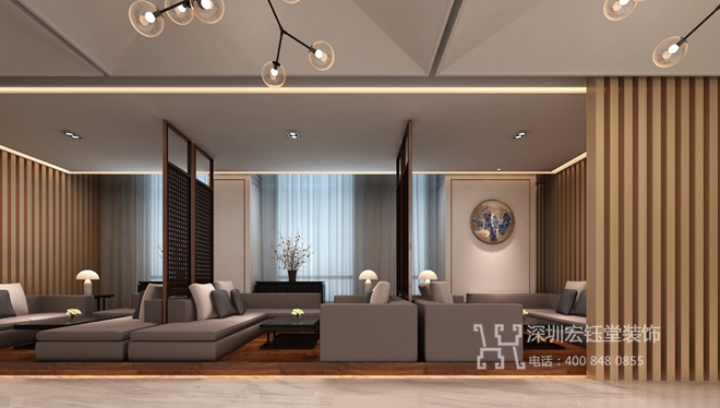 鄭州康橋地產一號院現代中式售樓部洽談區(qū)裝修設計效果圖 鄭州康橋地產一號院現代中式售樓部洽談區(qū)裝修設計效果圖