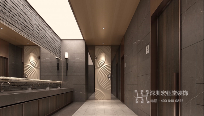 鄭州康橋地產一號院現代中式售樓部衛(wèi)生間裝修設計效果圖 鄭州康橋地產一號院現代中式售樓部衛(wèi)生間裝修設計效果圖
