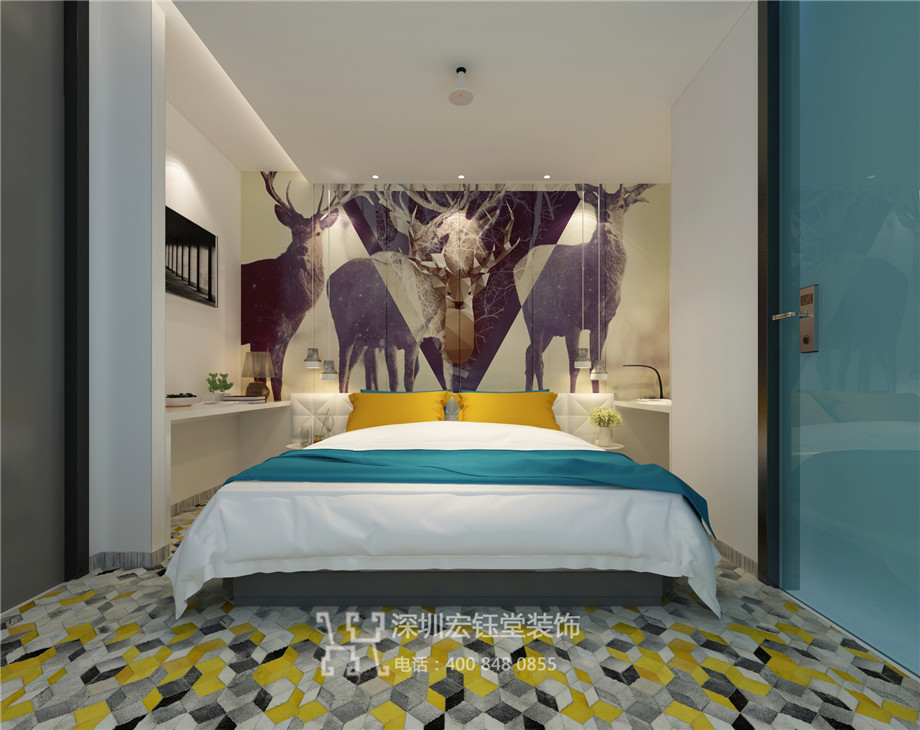 新鄭時(shí)尚精品酒店設(shè)計(jì)-酒店大床房設(shè)計(jì)效果圖 新鄭時(shí)尚精品酒店設(shè)計(jì)-酒店大床房設(shè)計(jì)效果圖