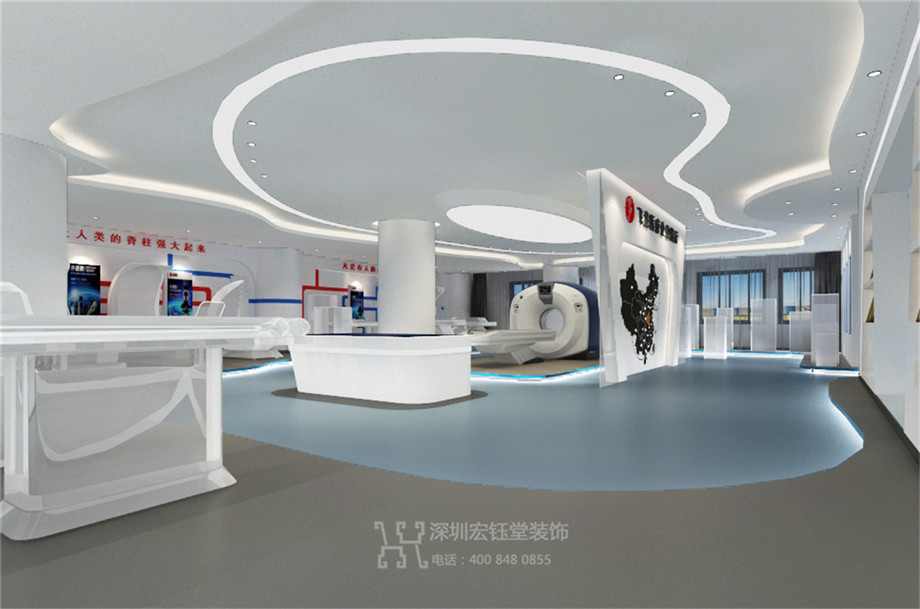 鄭州辦公展廳裝修設(shè)計效果圖-飛龍醫(yī)療展廳-宏鈺堂裝飾案例 鄭州辦公展廳裝修設(shè)計效果圖-飛龍醫(yī)療展廳-宏鈺堂裝飾案例