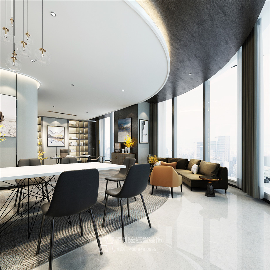 鄭州辦公室裝修設(shè)計(jì)案例-紅谷集團(tuán)辦公洽談區(qū)效果圖-宏鈺堂裝飾鄭州分公司 鄭州辦公室裝修設(shè)計(jì)案例-紅谷集團(tuán)辦公洽談區(qū)效果圖-宏鈺堂裝飾鄭州分公司