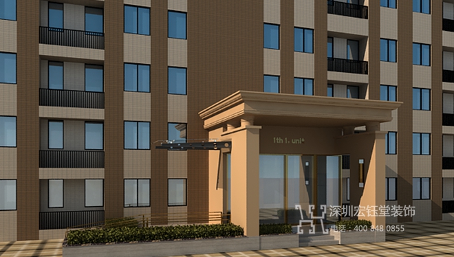 鄭州龍居蘭亭住宅樓盤公共區(qū)域裝修設(shè)計(jì)方案