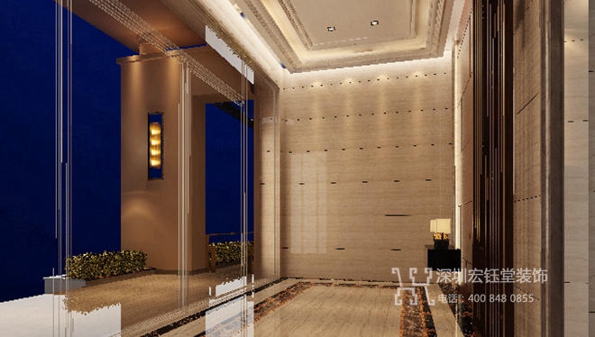 鄭州龍居蘭亭住宅樓盤公共區(qū)域裝修設(shè)計(jì)效果圖