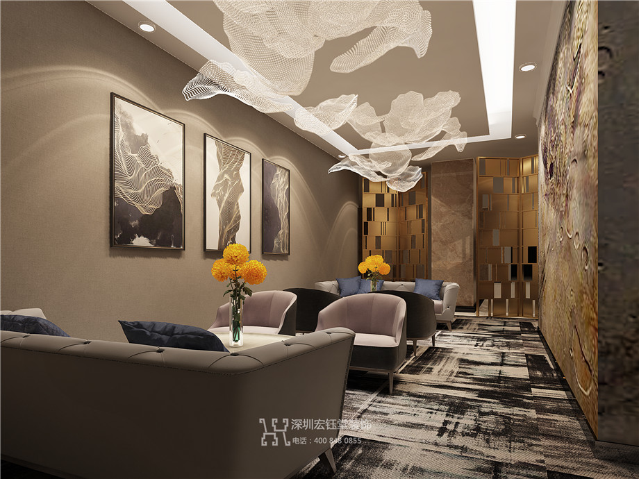 鄭州九龍國際售樓部VIP接待區(qū)裝修設(shè)計(jì)方案 鄭州九龍國際售樓部VIP接待區(qū)裝修設(shè)計(jì)方案
