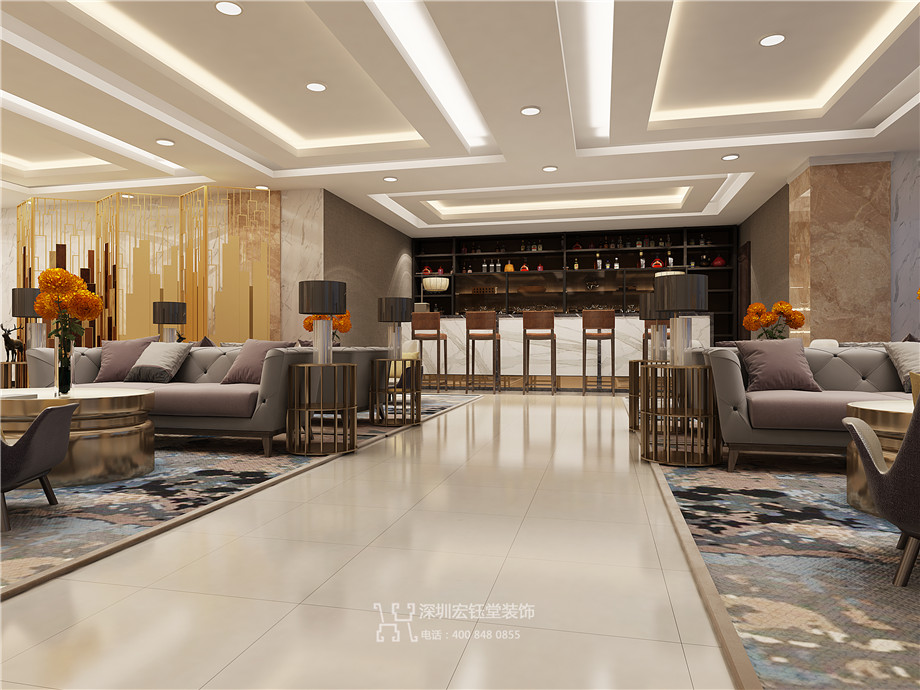 鄭州九龍國際售樓部水吧臺(tái)區(qū)裝修設(shè)計(jì)效果圖 鄭州九龍國際售樓部水吧臺(tái)區(qū)裝修設(shè)計(jì)效果圖