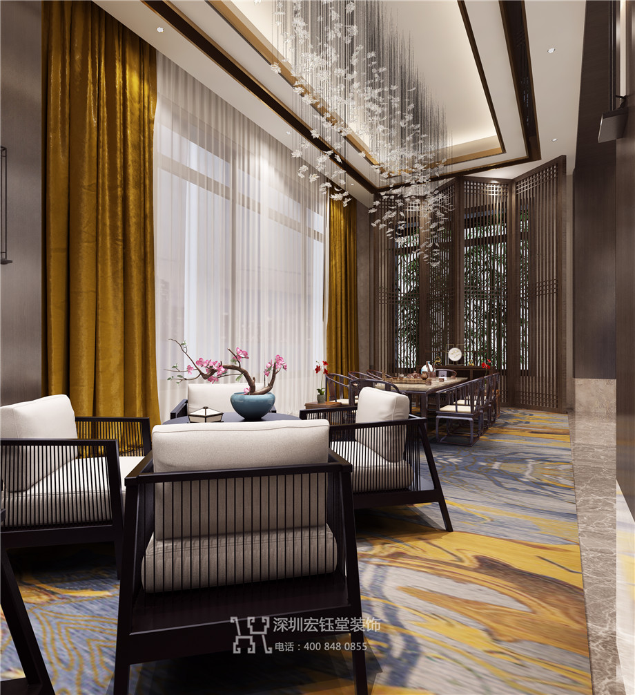 濮陽江南里新中式禪意售樓部洽談區(qū)裝修設(shè)計效果圖 濮陽江南里新中式禪意售樓部洽談區(qū)裝修設(shè)計效果圖