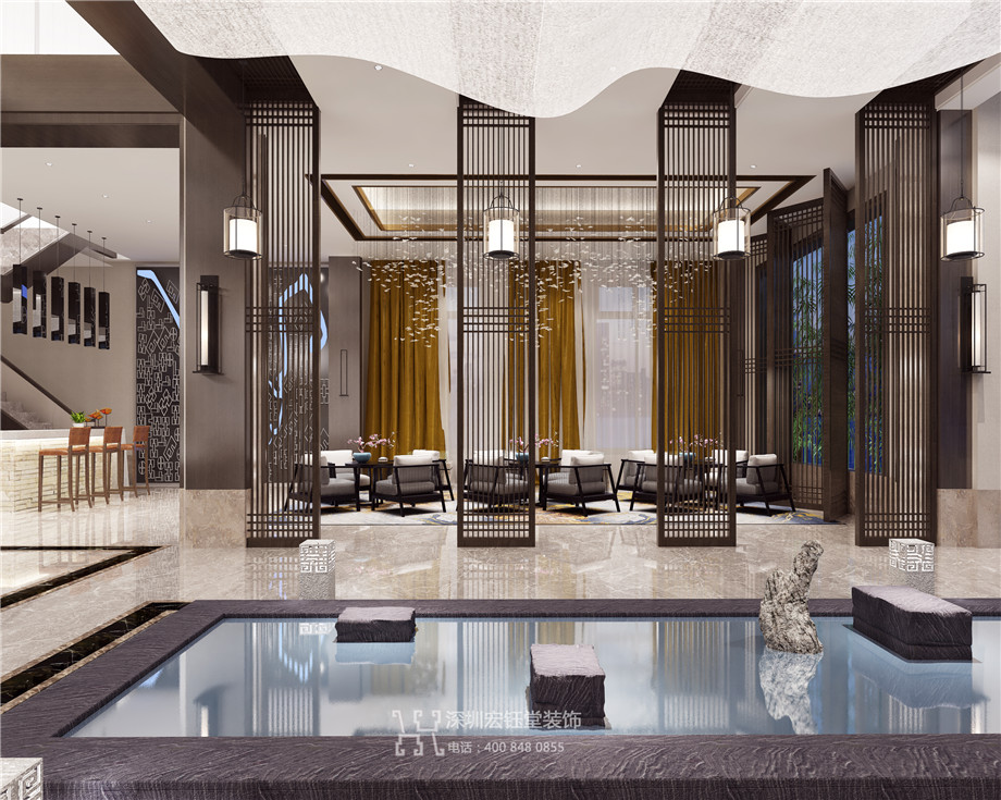 濮陽江南里新中式高端售樓部設(shè)計方案 濮陽江南里新中式高端售樓部設(shè)計方案