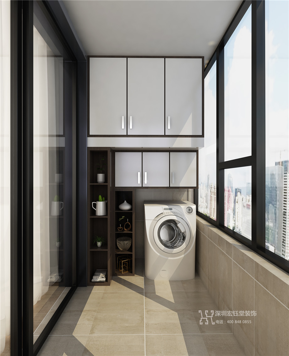 鄭州九龍國(guó)際樣板間裝修效果圖-88平B1戶型-陽臺(tái)效果圖 鄭州九龍國(guó)際樣板間裝修效果圖-88平B1戶型-陽臺(tái)效果圖