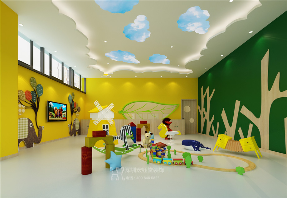 維貝尼兒童教育中心裝修設(shè)計(jì)方案-玩耍教室效果圖 維貝尼兒童教育中心裝修設(shè)計(jì)方案-玩耍教室效果圖