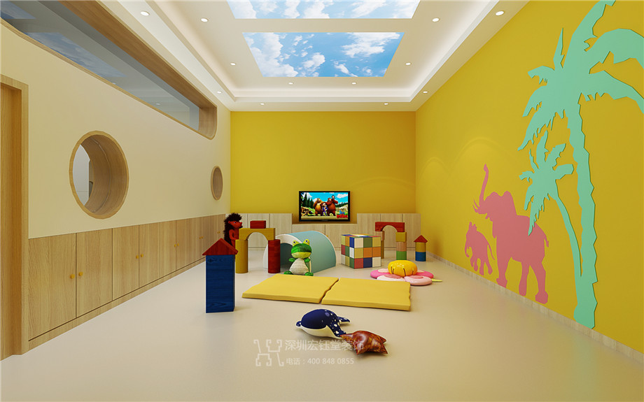 維貝尼兒童教育中心裝修設(shè)計(jì)方案-玩耍教室效果圖 維貝尼兒童教育中心裝修設(shè)計(jì)方案-玩耍教室效果圖