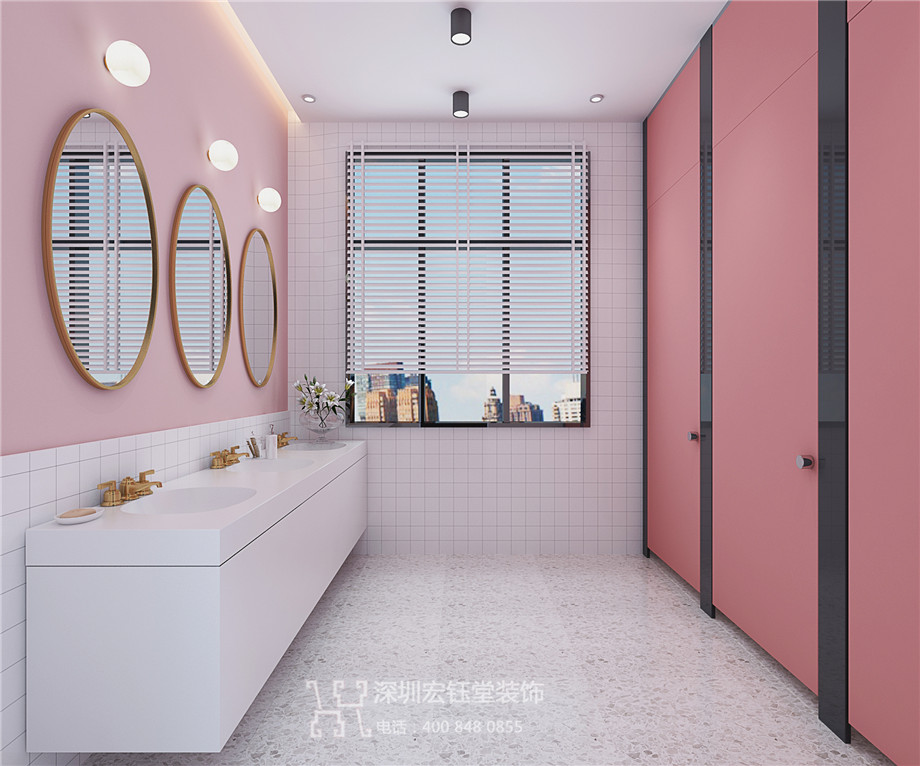 河南費(fèi)拉蒙藝術(shù)培訓(xùn)中心女衛(wèi)裝修設(shè)計(jì)圖片