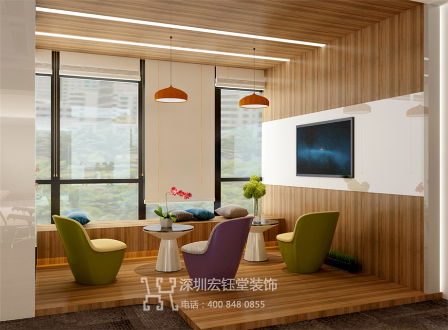 鄭州維誼生物科技公司辦公室客戶接待區(qū)裝修設(shè)計(jì)圖 鄭州維誼生物科技公司辦公室客戶接待區(qū)裝修設(shè)計(jì)圖