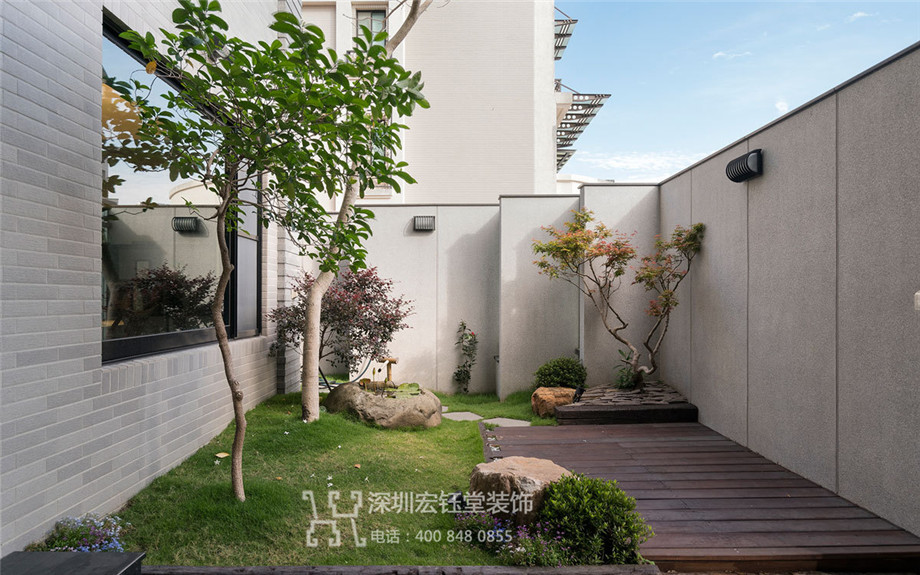 鄭州北龍湖周宅五層別墅景觀設(shè)計實景圖 鄭州北龍湖周宅五層別墅景觀設(shè)計實景圖