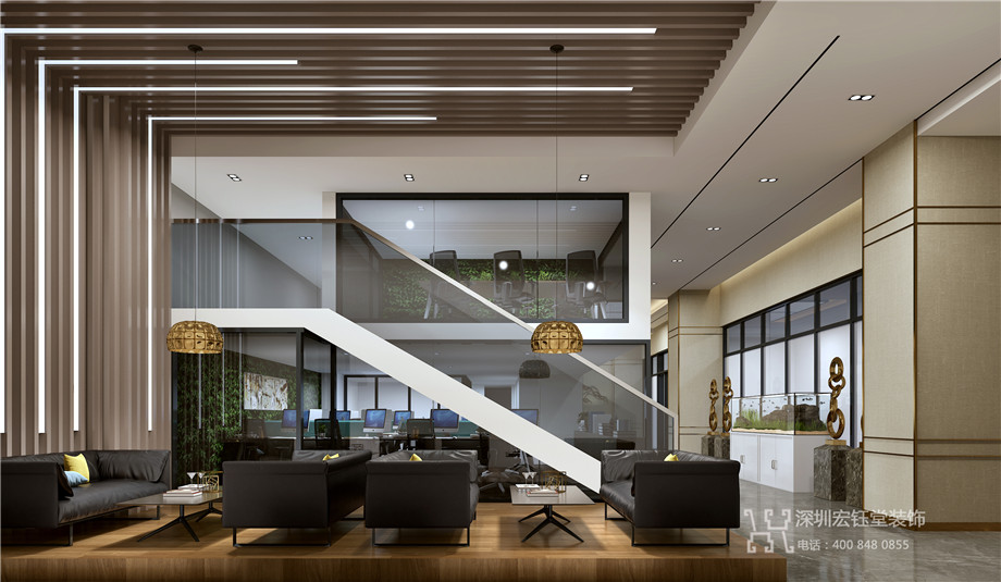 河南二十冶集團新中式辦公室裝修設計方案 河南二十冶集團新中式辦公室裝修設計方案