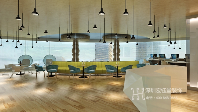 鄭州建業(yè)五棟大樓辦公設計效果圖-宏鈺堂案例