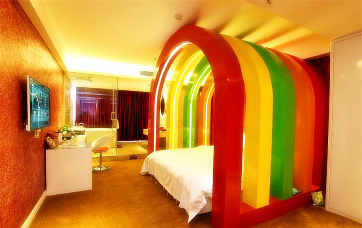 鄭州山楂樹連鎖情侶主題酒店客房裝修設(shè)計圖