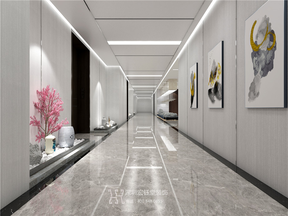 鄭州市市場發(fā)展投資有限公司整層辦公室裝修案例-辦公室走廊設(shè)計(jì)效果圖 鄭州市市場發(fā)展投資有限公司整層辦公室裝修案例-辦公室走廊設(shè)計(jì)效果圖