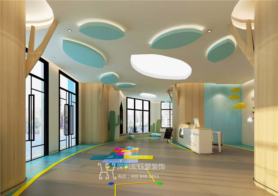 鄭州藍(lán)亭貝樹(shù)幼兒園裝修設(shè)計(jì)效果圖-大廳設(shè)計(jì)方案 鄭州藍(lán)亭貝樹(shù)幼兒園裝修設(shè)計(jì)效果圖-大廳設(shè)計(jì)方案