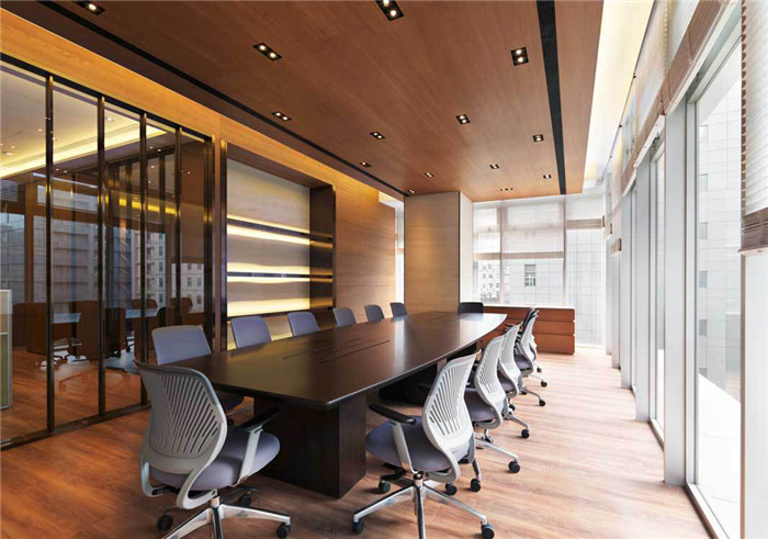 跨國集團12人會議室裝修設計圖 跨國集團12人會議室裝修設計圖