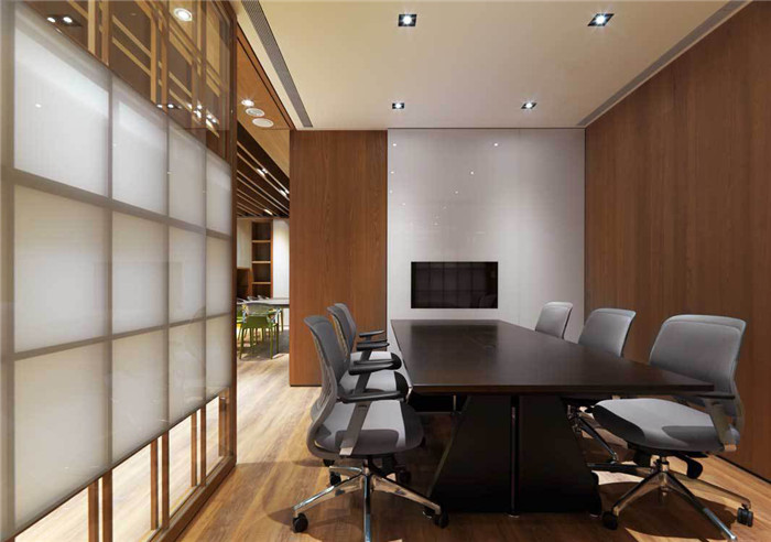 現(xiàn)代日式混搭風跨國集團辦公室裝修設計實景圖 現(xiàn)代日式混搭風跨國集團辦公室裝修設計實景圖