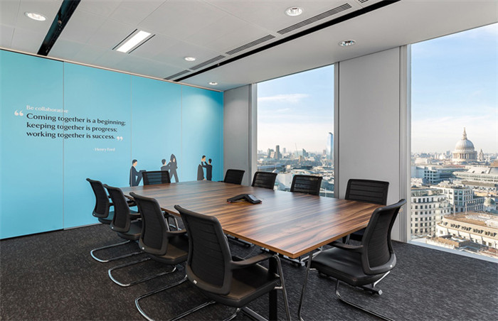 辦公室會議室裝修布置實景圖