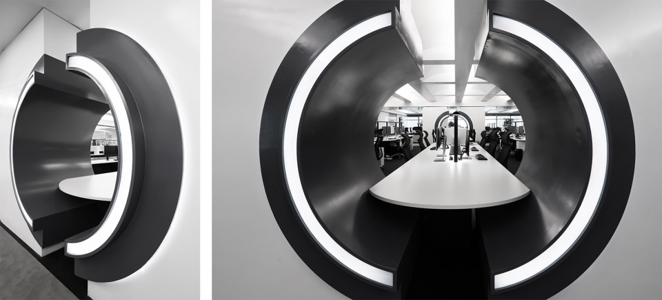 敞開辦公區(qū)裝修設(shè)計圖