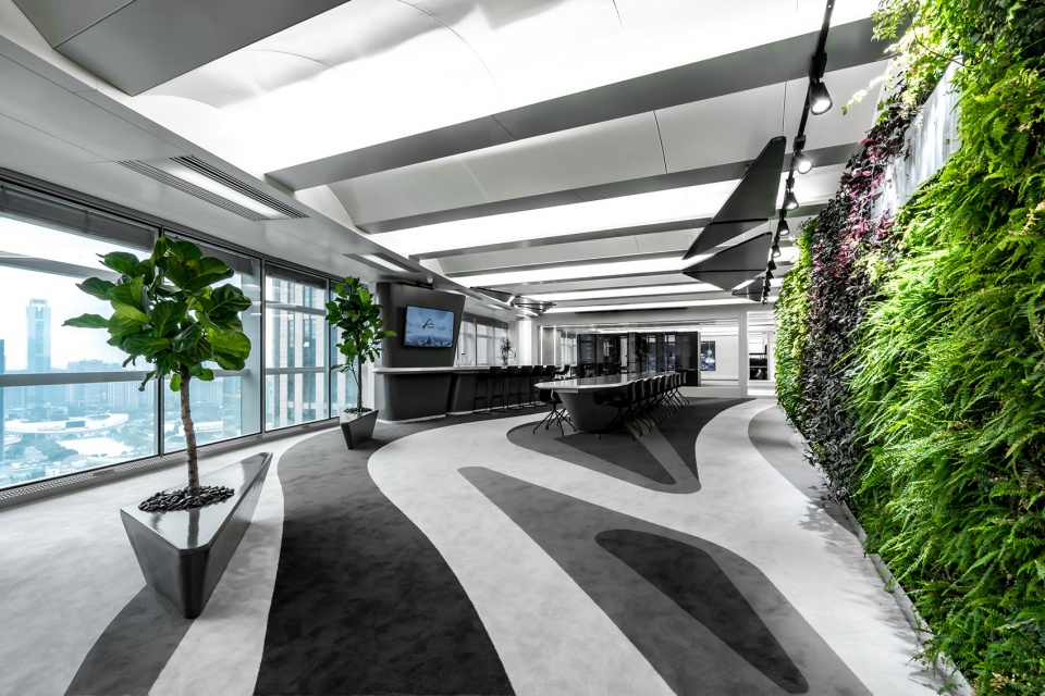 滿滿科技感的未來時空主題UnitedDATA總部辦公室裝修設(shè)計