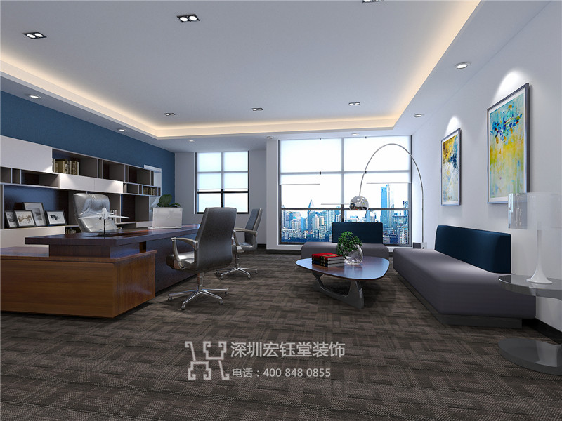 鄭州金擎科技公司總經(jīng)理辦公室裝修效果圖 鄭州金擎科技公司總經(jīng)理辦公室裝修效果圖