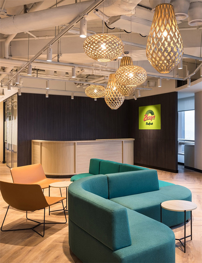 清新綠色辦公設(shè)計  Zespri佳沛奇異果總部辦公室裝修方案