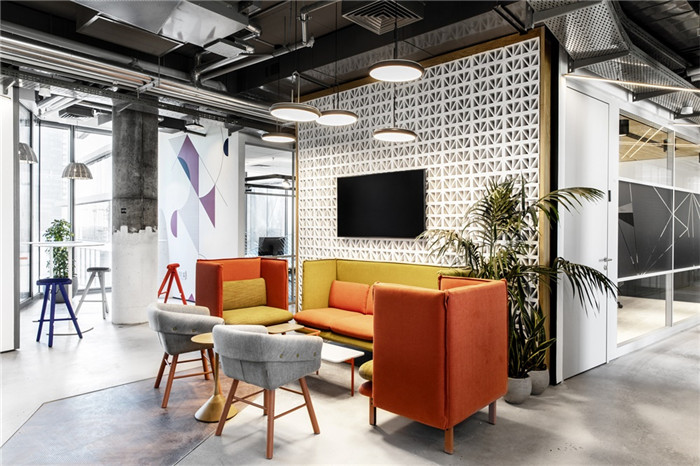 國外科技公司接待區(qū)裝修設(shè)計方案