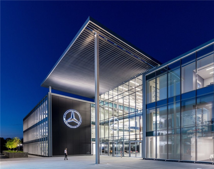 通透大氣的奔馳汽車亞洲總部辦公樓外觀裝修設計方案 通透大氣的奔馳汽車亞洲總部辦公樓外觀裝修設計方案