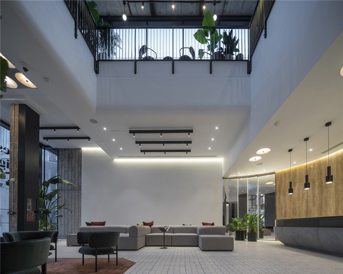 簡約工業(yè)風辦公大樓設計裝修效果圖