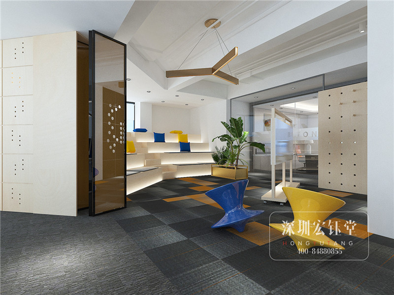 鄭州奧斯頓園林器械總部辦公室員工休閑區(qū)設計效果圖 鄭州奧斯頓園林器械總部辦公室員工休閑區(qū)設計效果圖