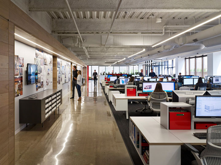 國外辦公室裝修辦公室區(qū)域