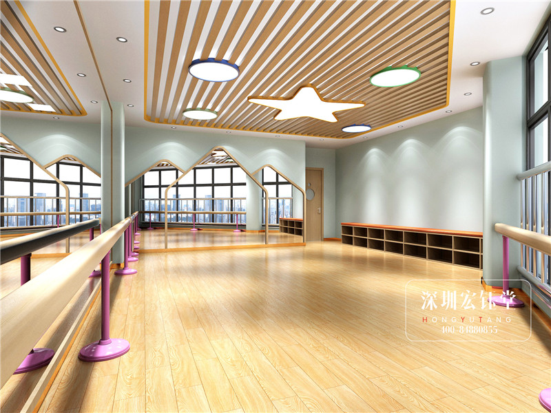 藝學(xué)堂少兒藝術(shù)培訓(xùn)學(xué)校教室方案實景圖