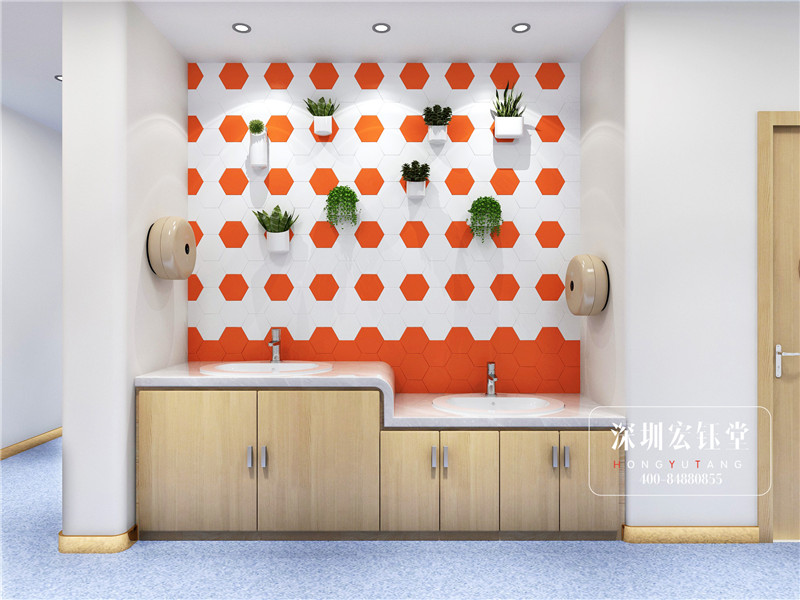 藝學(xué)堂少兒藝術(shù)培訓(xùn)學(xué)校衛(wèi)生間案例效果圖