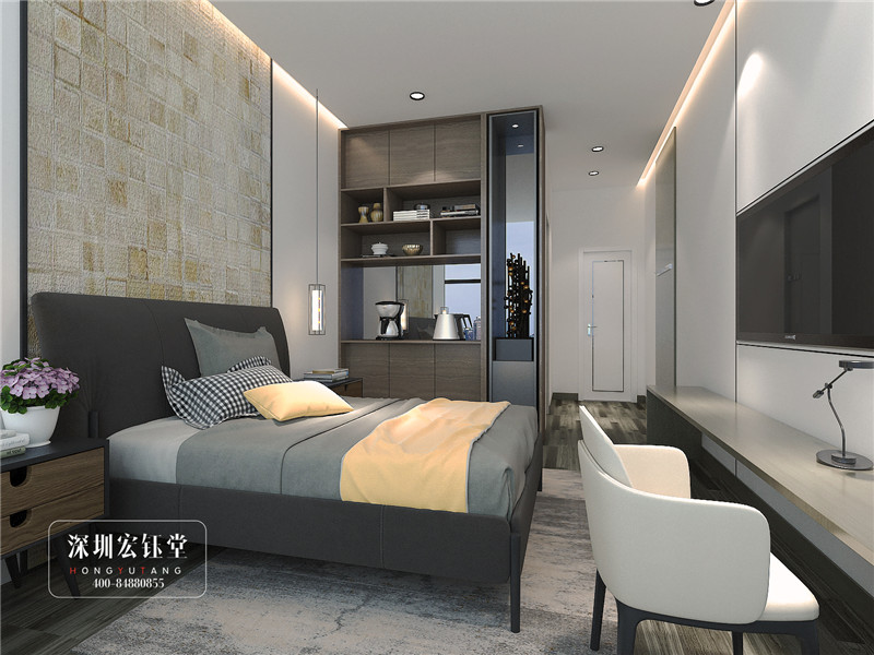 北京銘久鴻商貿(mào)公司董事長休息室裝修方案