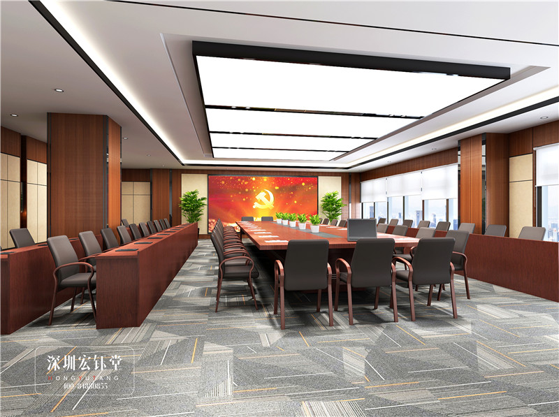 周口農(nóng)商銀行中型會議室裝修設(shè)計方案 周口農(nóng)商銀行中型會議室裝修設(shè)計方案