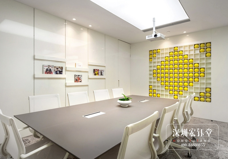 SIMAN皮具公司辦公室前臺(tái)裝修設(shè)計(jì)案例