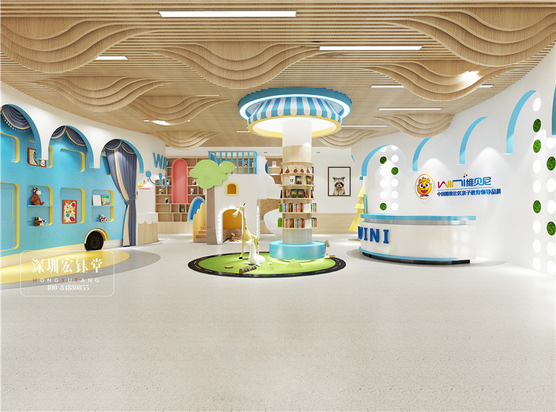鄭州維貝尼早教中心大廳裝修設(shè)計(jì)效果圖 鄭州維貝尼早教中心大廳裝修設(shè)計(jì)效果圖