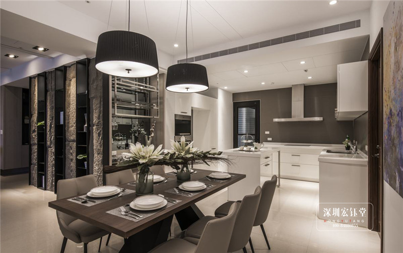 鄭州280平現(xiàn)代禪意萬公館別墅餐廳裝修設(shè)計(jì)圖 鄭州280平現(xiàn)代禪意萬公館別墅餐廳裝修設(shè)計(jì)圖