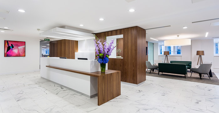 鄭州辦公室前臺(tái)裝修方案