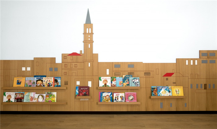 充滿想象力和創(chuàng)造力的創(chuàng)意以色列小學閱讀區(qū)裝修設計