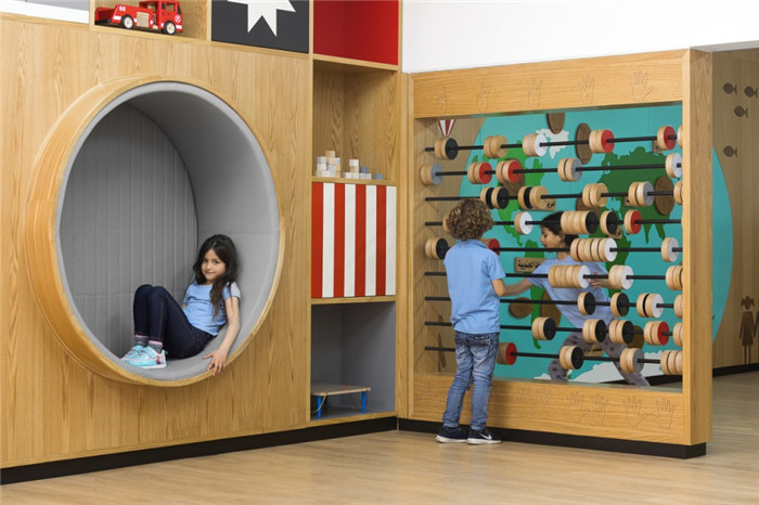 充滿想象力和創(chuàng)造力的創(chuàng)意以色列小學活動區(qū)裝修設計