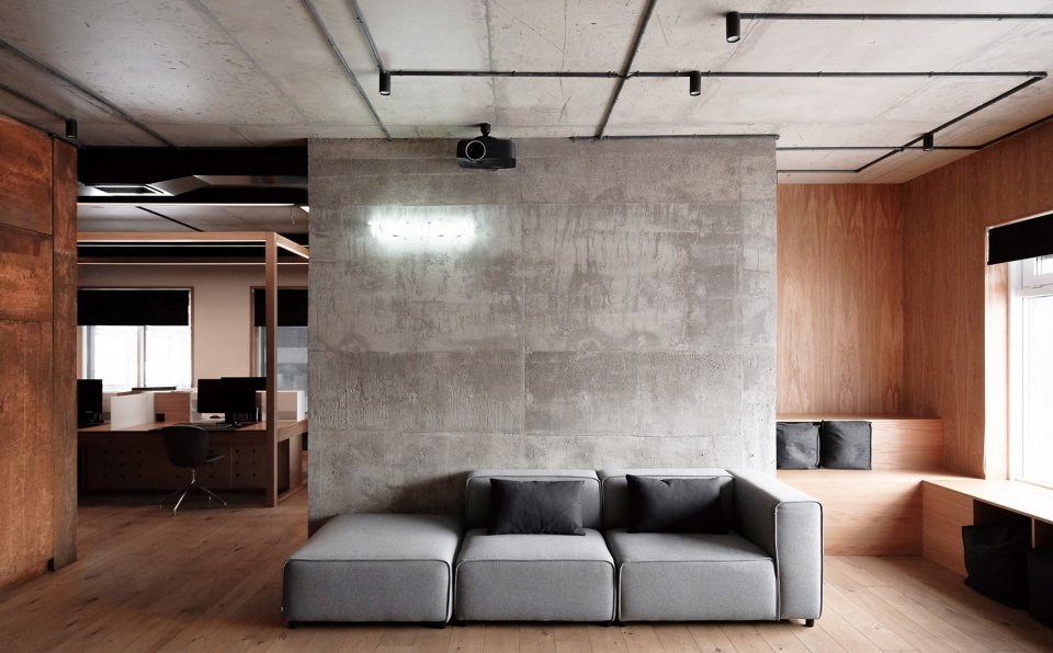 高科技工業(yè)辦公室接待區(qū)裝修設計