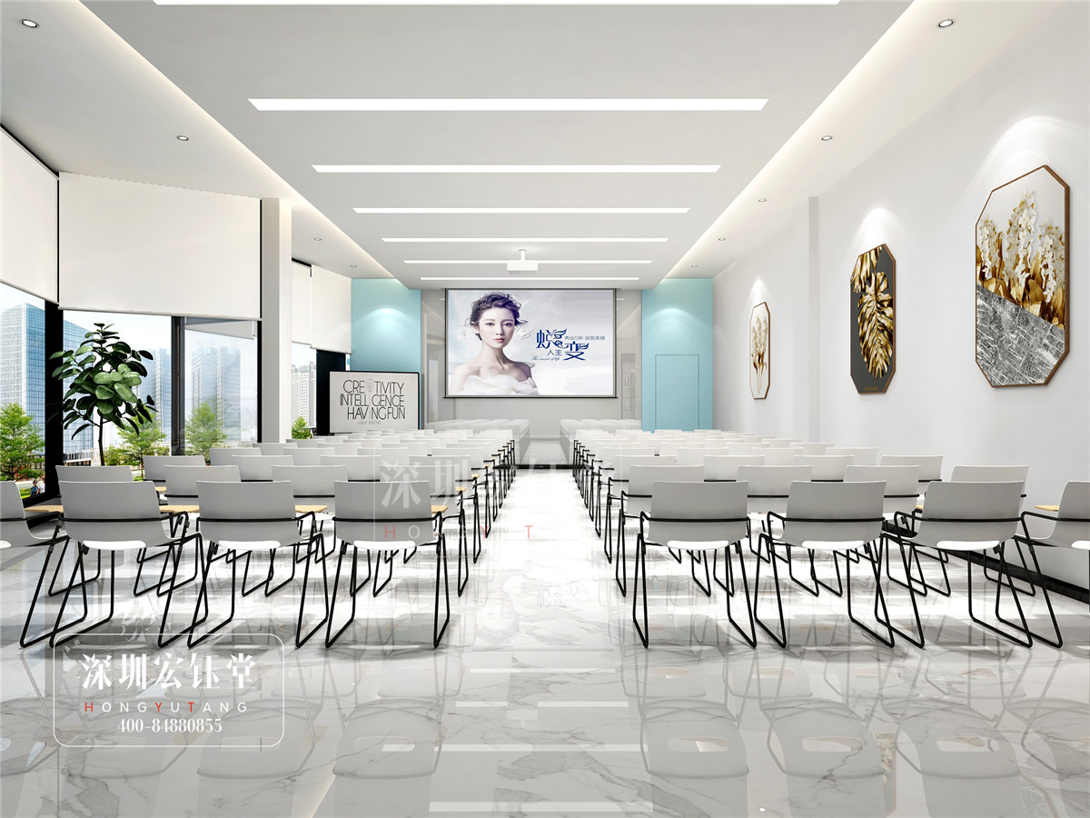 鄭州佑尓美醫(yī)療整形醫(yī)院多功能培訓(xùn)會(huì)議室裝修設(shè)計(jì)效果圖-宏鈺堂作品 鄭州佑尓美醫(yī)療整形醫(yī)院多功能培訓(xùn)會(huì)議室裝修設(shè)計(jì)效果圖-宏鈺堂作品
