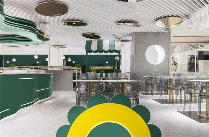 綠洲主題美而美牛排自助餐廳裝修設(shè)計方案