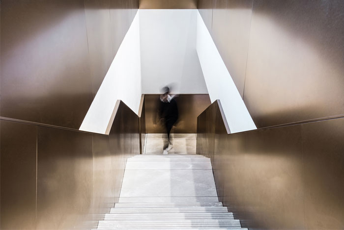 鄭州宏鈺堂分享幾何藝術輕奢風喜茶茶飲店裝修方案