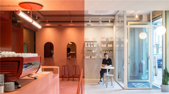 鄭州裝修公司宏鈺堂推薦國外極簡風(fēng)咖啡廳設(shè)計方案